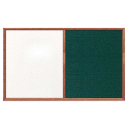 United Visual Products Slim Style Indoor Enclosed Corkboard, 18 UV501SCH-SATIN-CINNABA